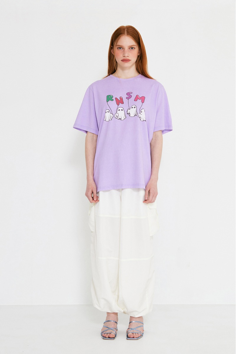 [rennesmia]   Pigment Overfit T-Shirts / Purple