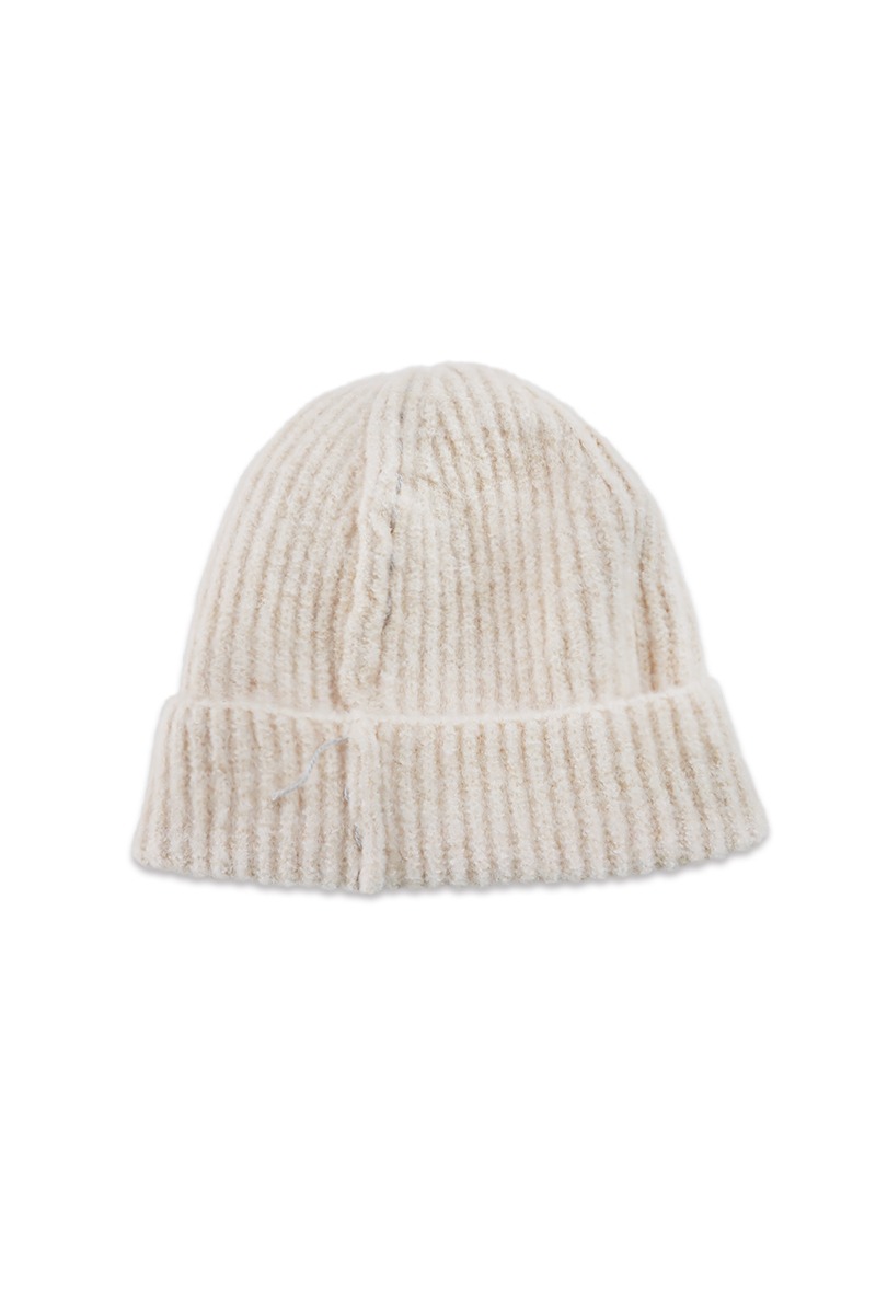 [nought] Seam Out Hand Stitch Beanie / Oatmeal