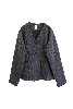 [nought] Weaving Wool Cardigan Jacket / Charcoal